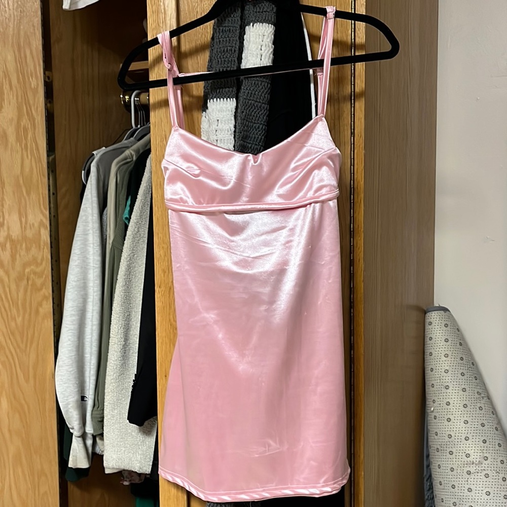 pink date party dress